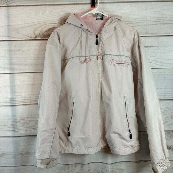 Pink Ketchikan Alaska Fleece Lining Hooded Jacket Size XS - Picture 1 of 6